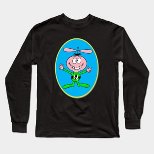 Retro Cartoon Alien - Quisp Long Sleeve T-Shirt